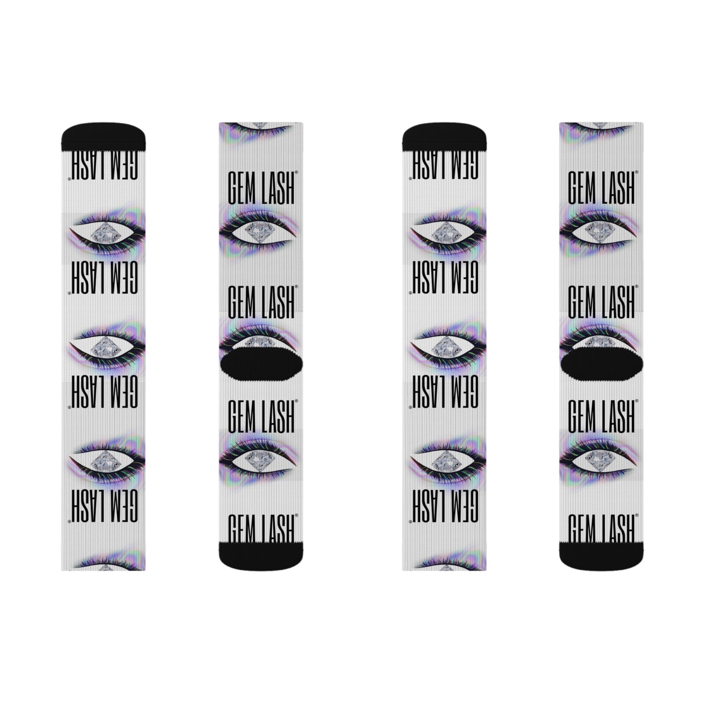Gem Lash Socks - Trendy Eye Graphic Socks
