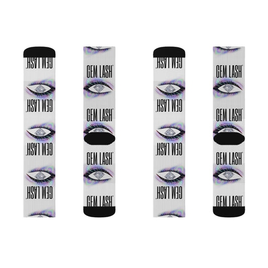 Gem Lash Socks - Trendy Eye Graphic Socks