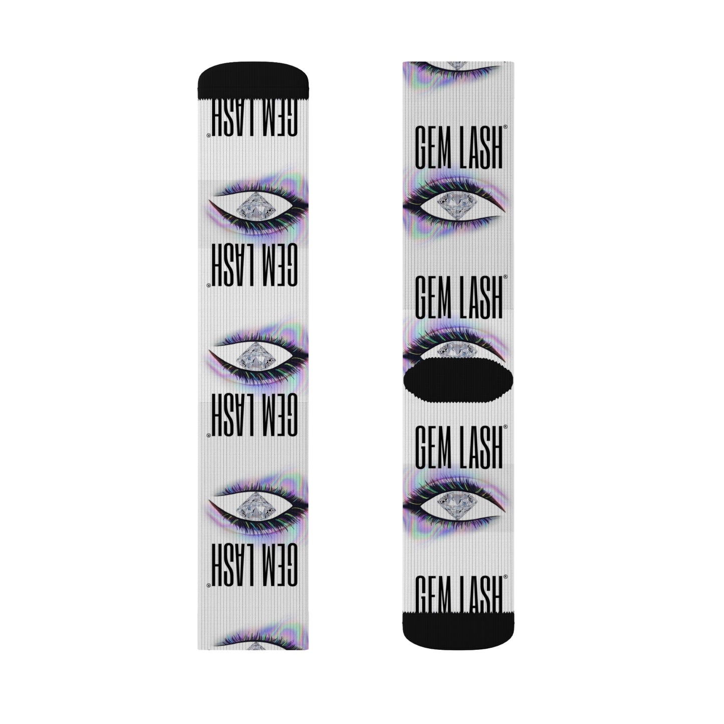 Gem Lash Socks - Trendy Eye Graphic Socks