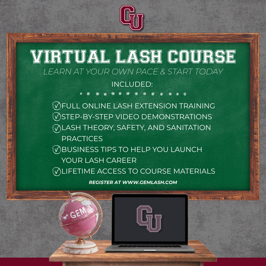 Gem Lash Eyelash Extension Virtual Master Class
