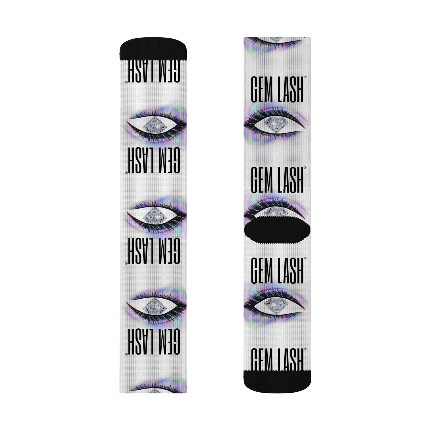 Gem Lash Socks - Trendy Eye Graphic Socks