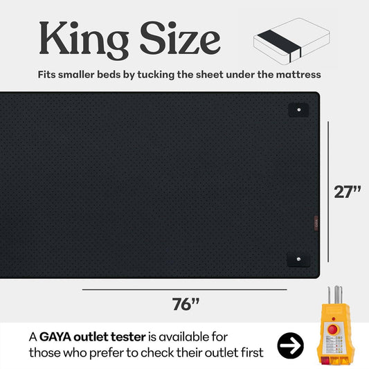 Grounding Mat for Bed – Better Sleep & Inflammation, King