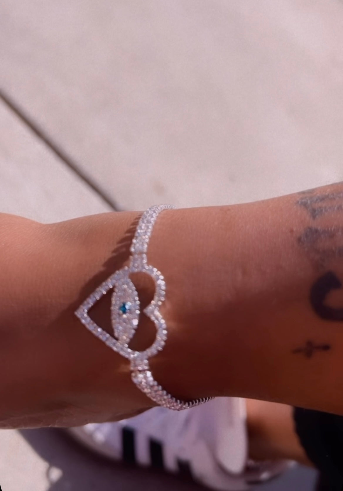 Evil eye anklet
