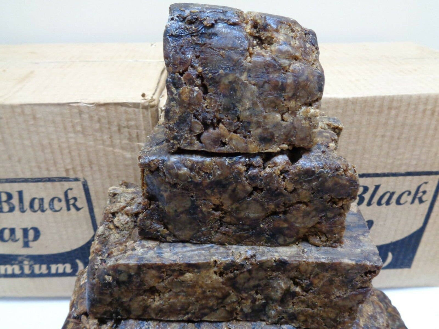 Raw African Black Soap Organic Unrefined From Ghana Premium