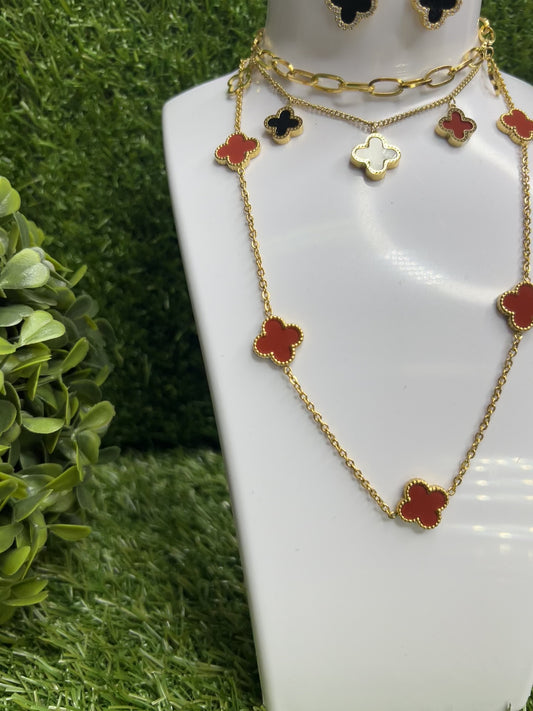 Red Clover & Choker Set