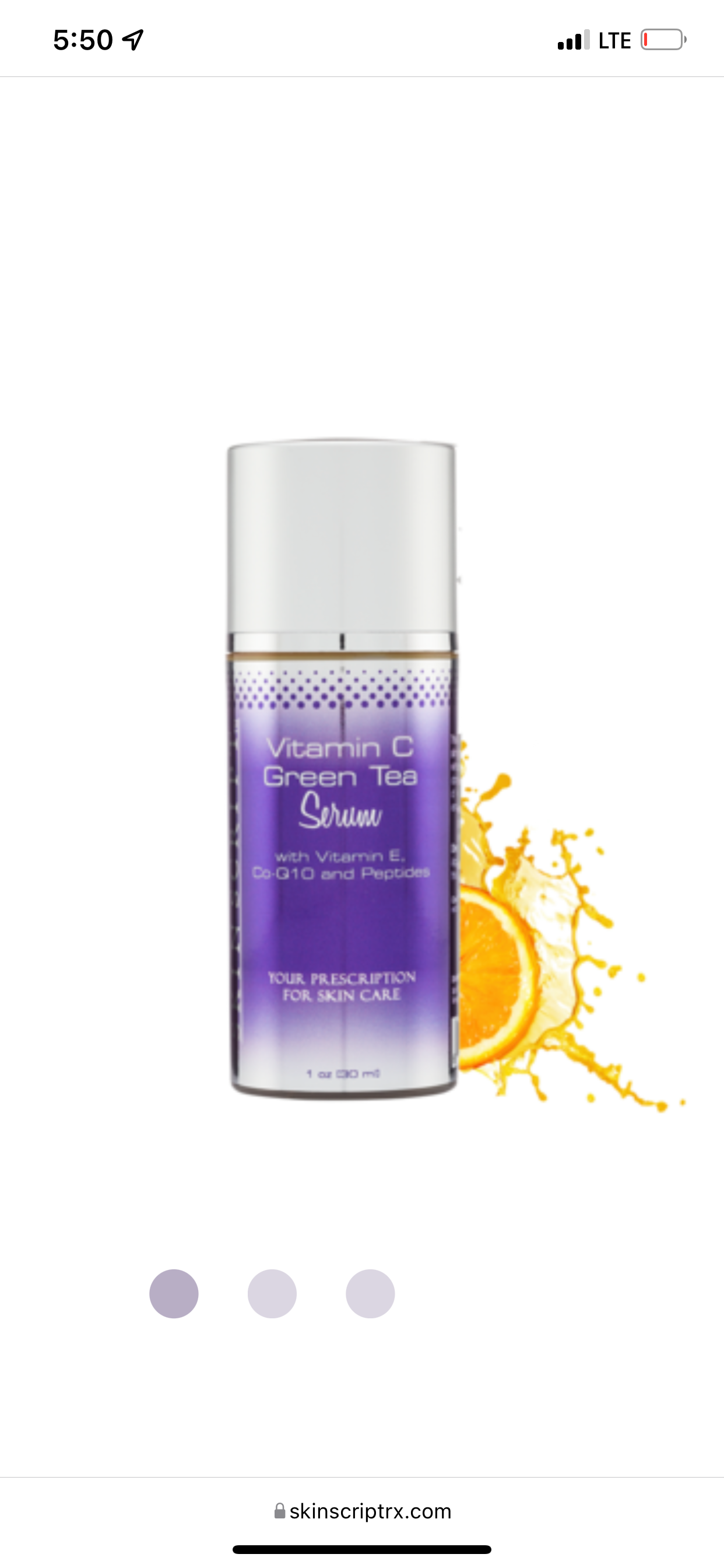 Skin Script Vitamin C Green Tea Serum