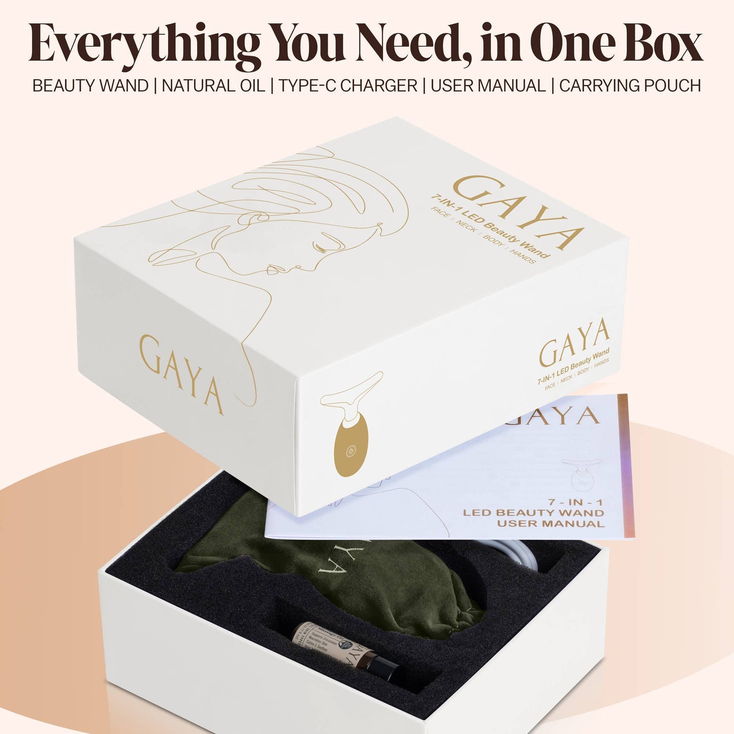 Red Light Therapy 7-in-1 Beauty Wand – Lift, Glow & Smooth