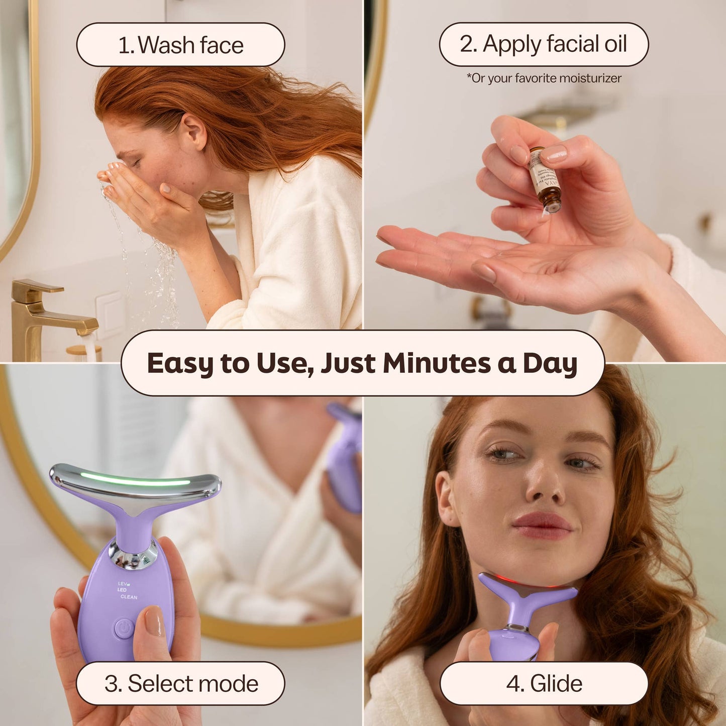 Red Light Therapy 7-in-1 Beauty Wand – Lift, Glow & Smooth