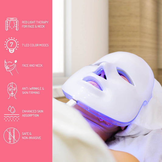 Red Light Therapy Face Mask 7 Lights