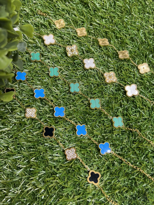 14K Gold Clover Bracelets