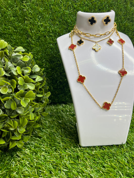 Red Clover & Choker Set