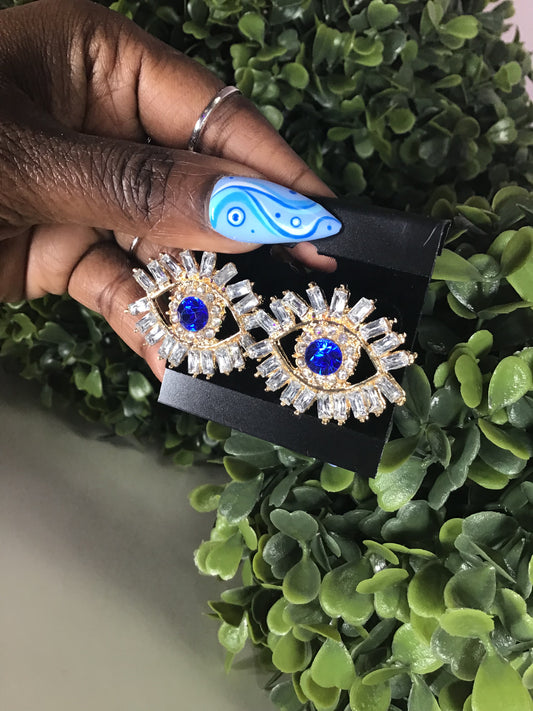Can’t See Me Evil Eye Studs