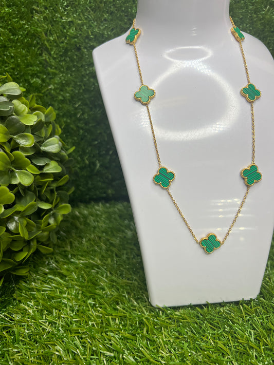 Green Clover Necklace