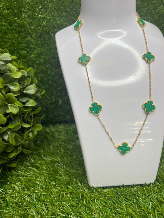 Green Clover Necklace