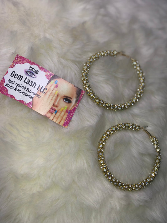 “Cluster Lust” Hoop Ear Gems