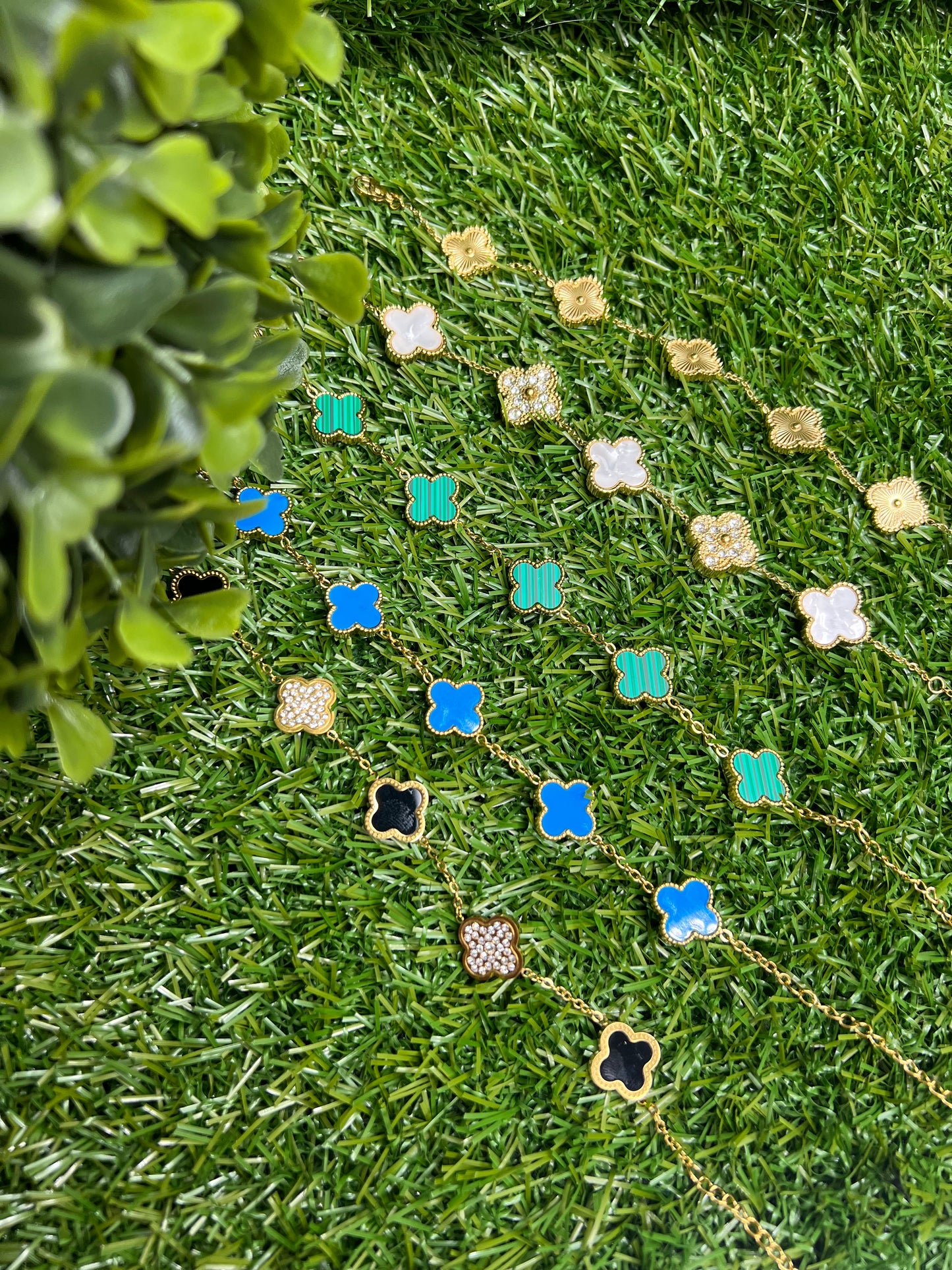 14K Gold Clover Bracelets